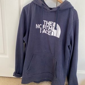 Navy north face sweatshirt